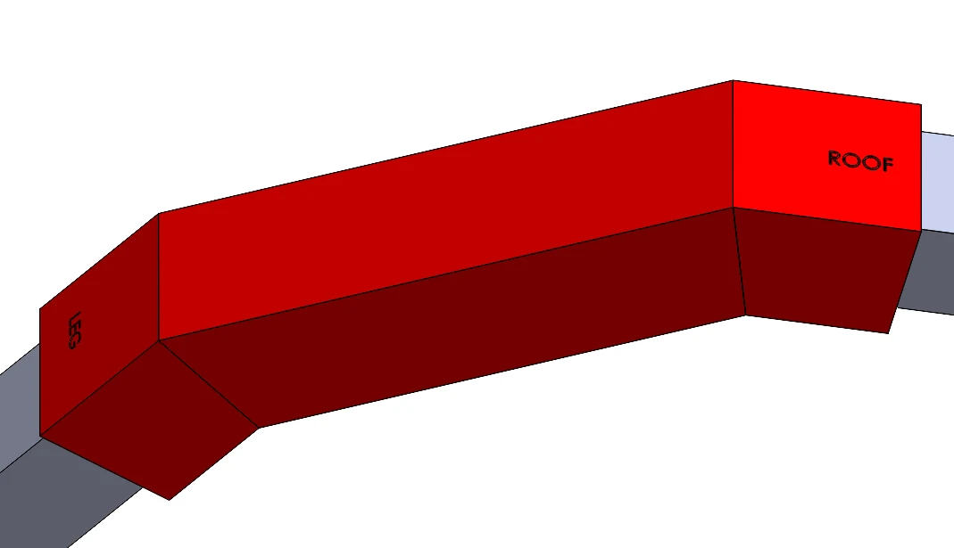 CAD render of a printed layout sleeve on a leg tube