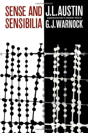 Cover of Sense and Sensibilia: Reconstructed from the Manuscript Notes by C.J. Warnock